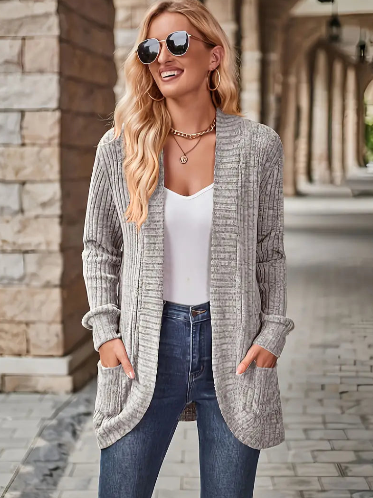 Diona - Cardigan Tricot Chaud Élégant