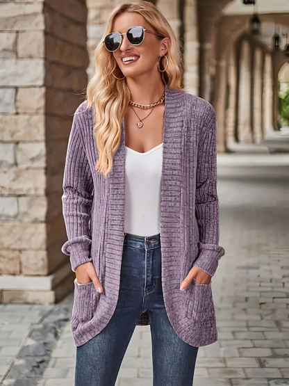 Diona - Cardigan Tricot Chaud Élégant