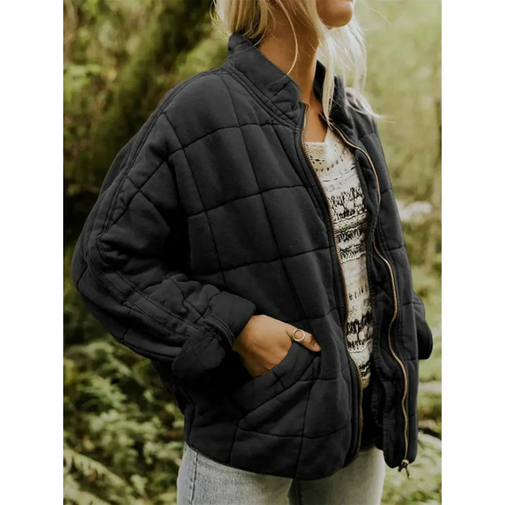 Veste matelassée Liora légère pour femme, chaleur préservée adaptée aux tenues automnales.