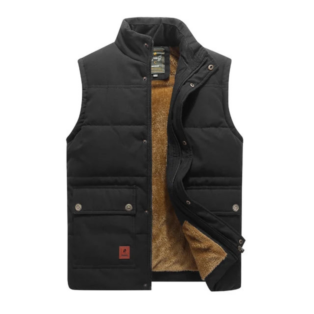 le gilet adapté aux tenues polyvalentes.