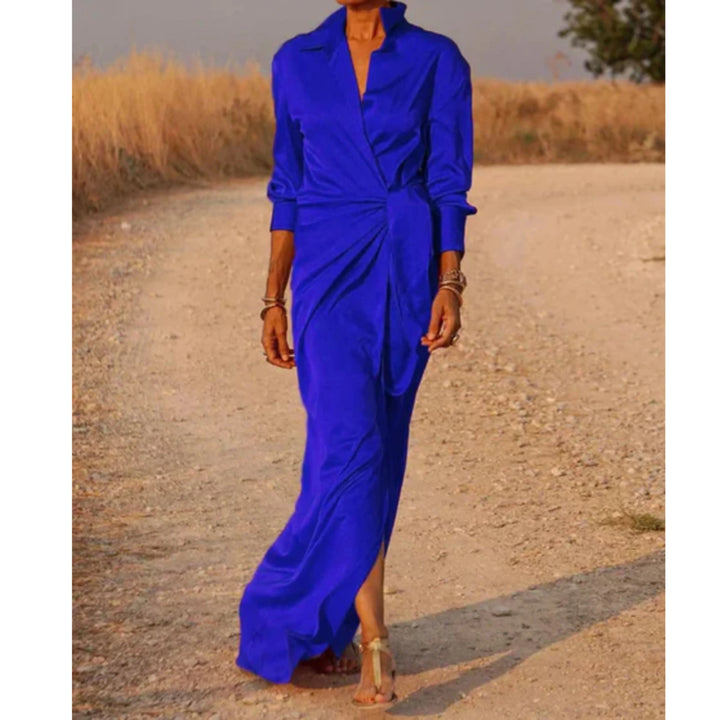 Femmes Robe Chemise Portefeuille | Maxi