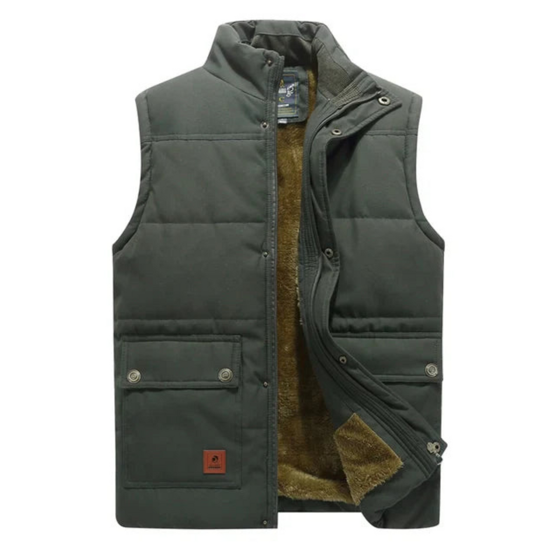 le gilet adapté aux tenues polyvalentes.
