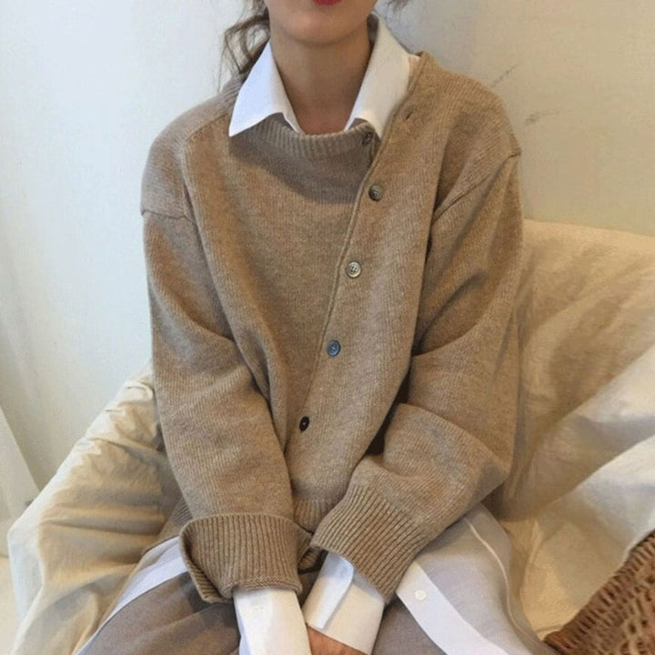 Lena | Pull Boutonné Chic