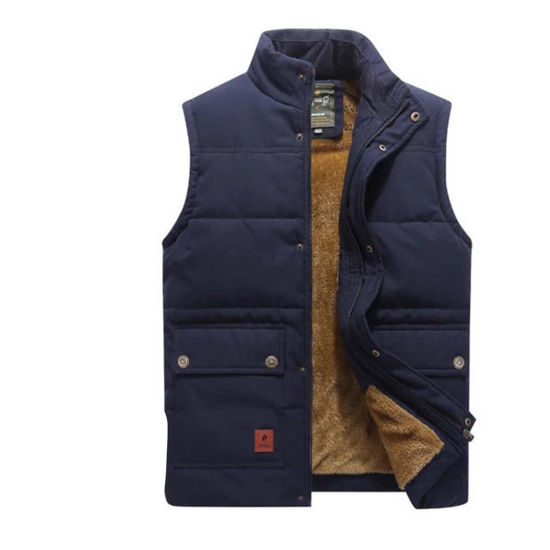 le gilet adapté aux tenues polyvalentes.