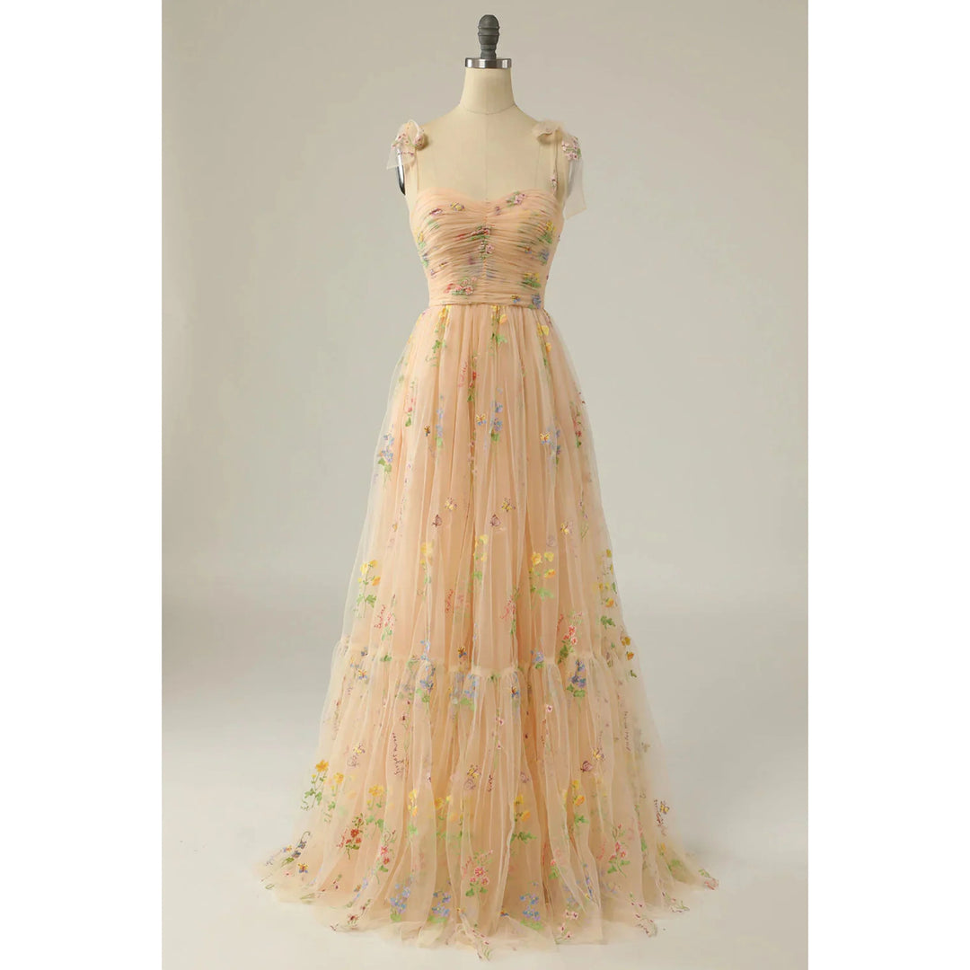 Femmes Robe de Bal | Tulle Brodé Premium
