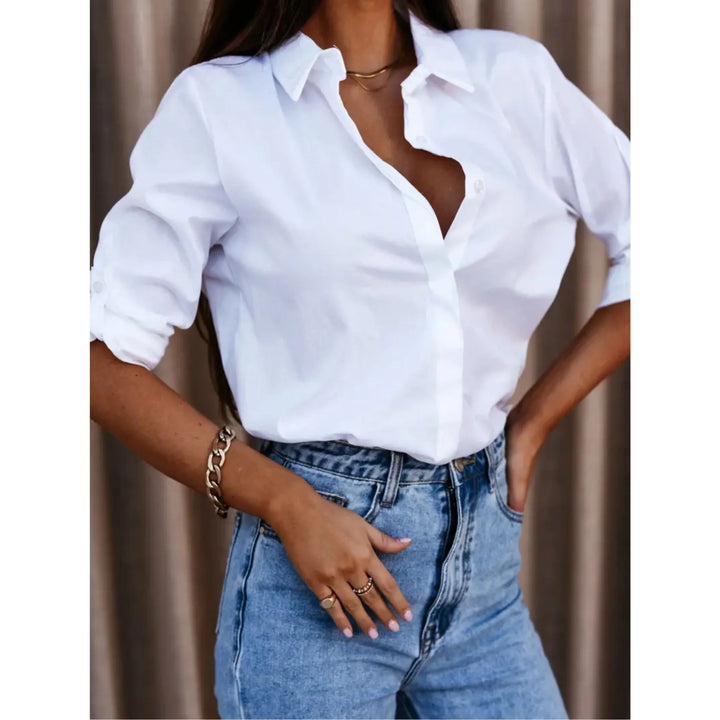 Chemise Classique pour Femme | Manches Longues, Épurée & Toute Saison adapté aux tenues polyvalentes.