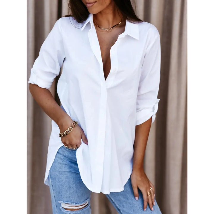 Chemise Classique pour Femme | Manches Longues, Épurée & Toute Saison adapté aux tenues polyvalentes.