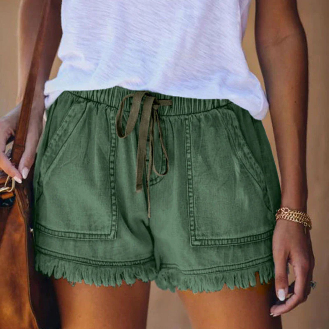 Femmes Short Décontracté | Tissu Robuste Coupe Confort