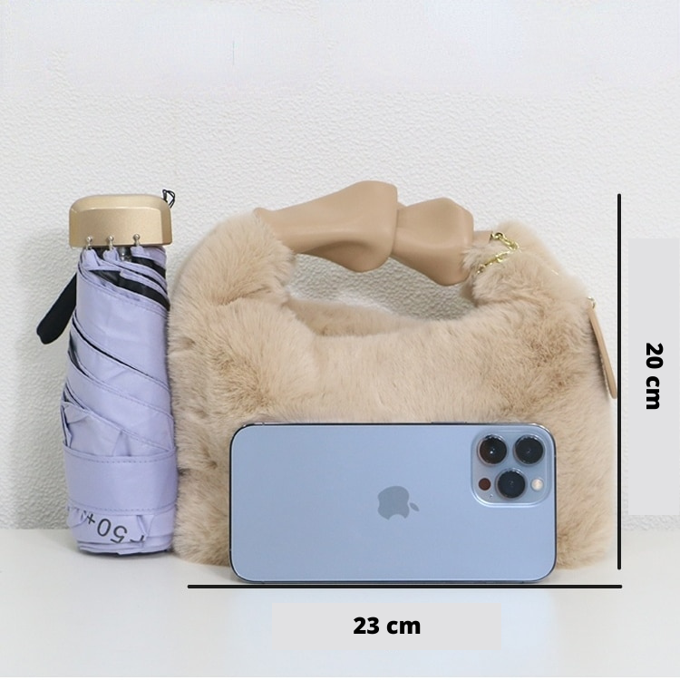 Chantele - Élégant Sac Peluche Femme