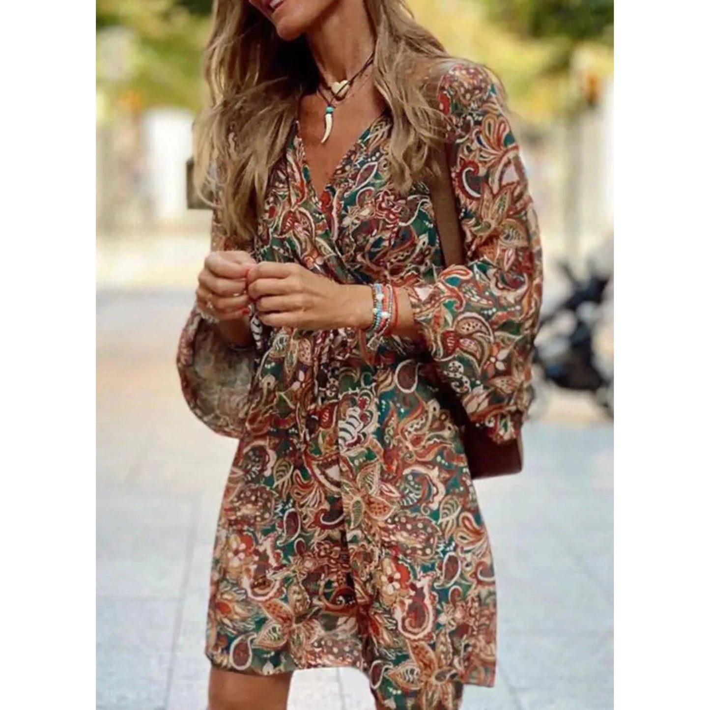 Femmes Robe Marron | Coupe Sophistiquée
