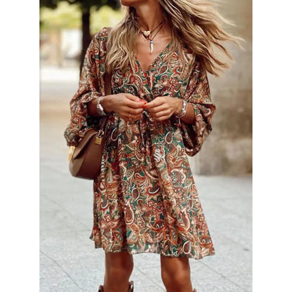 Femmes Robe Marron | Coupe Sophistiquée