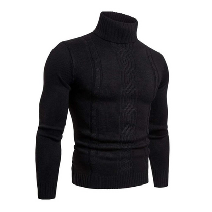 Denle - Pull Col Haut Classique