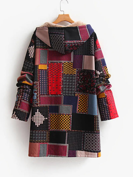 Didis - Manteau Checkered à Capuche