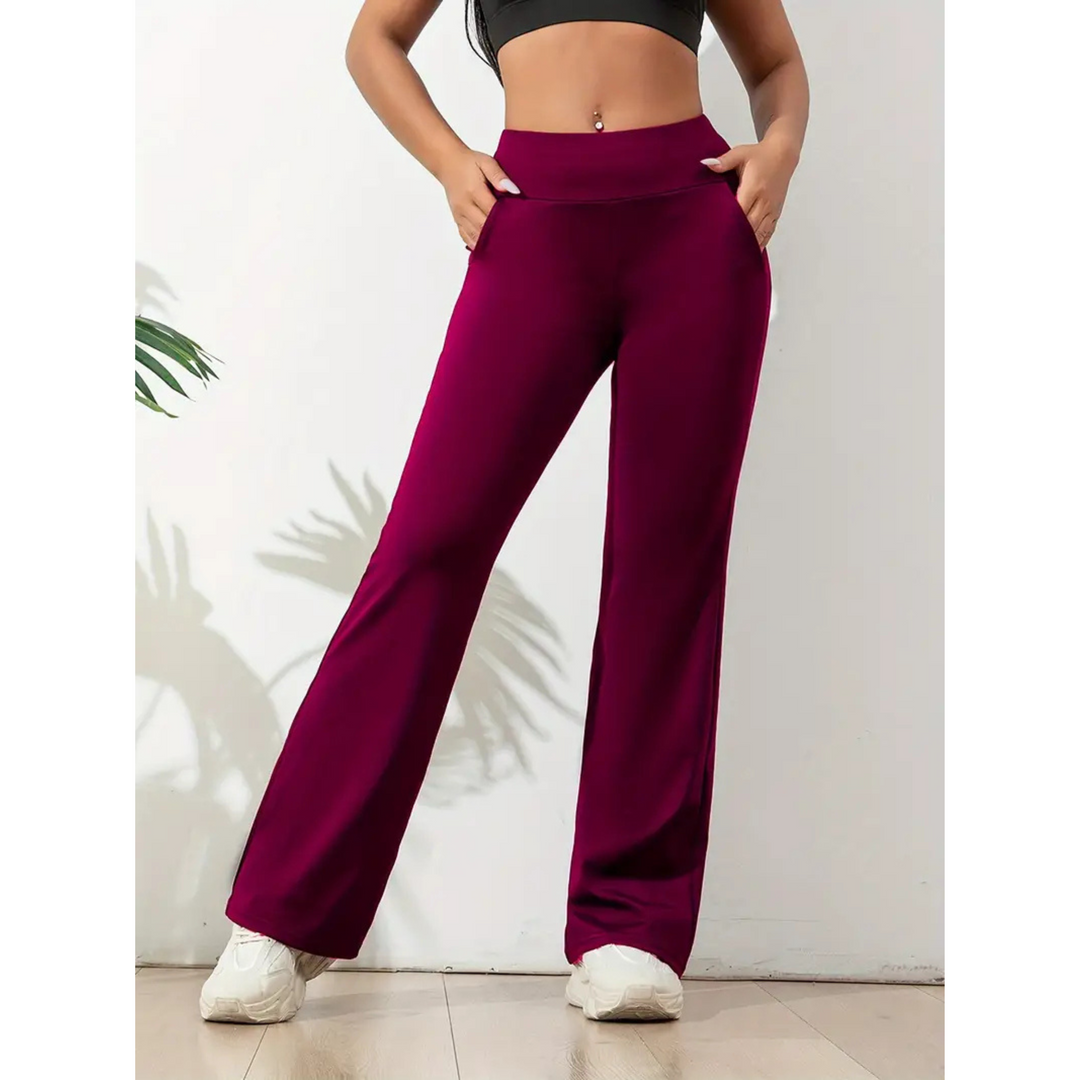 Sylvaine | Femme Pantalon Yoga | Tissu Léger & Extensible