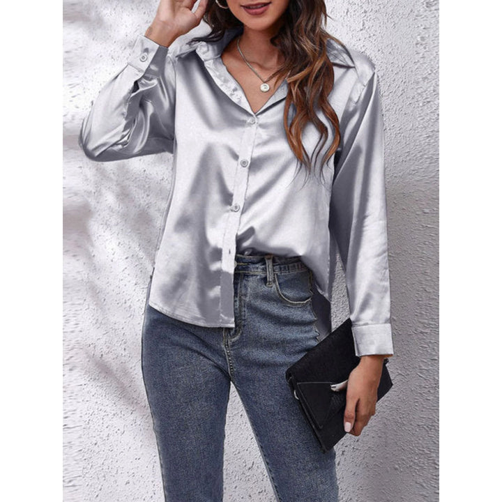 Femmes Chemise Manches Longues | Tissu Soie