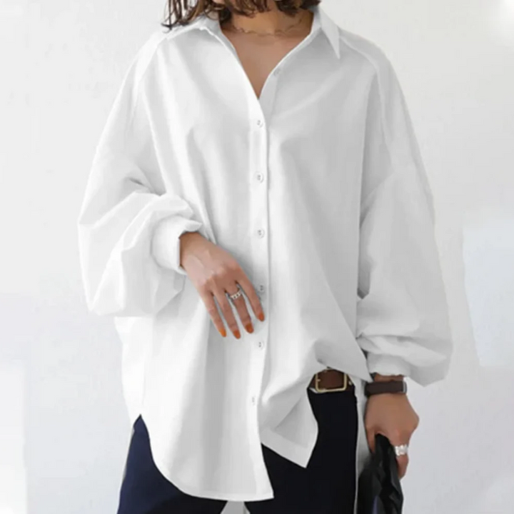 Evelia | Chemise Oversized Boutonnée Chic