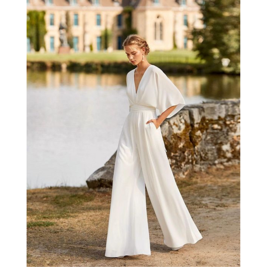 Ameline | Combinaison Femme | Tissu Fluide Ajusté