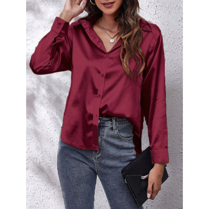 Femmes Chemise Manches Longues | Tissu Soie
