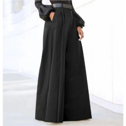 Femmes Pantalon Large | Couleur Unie