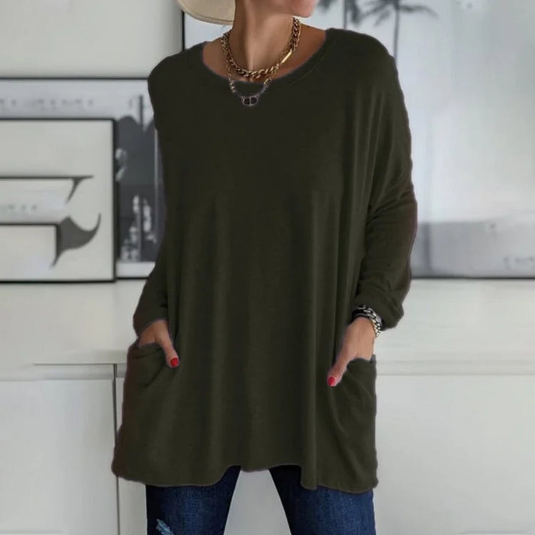 Rosamonde | Pull Oversize Pour Femme | Poches Pratiques