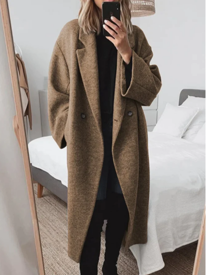 Damarie | Manteau Long Oversize Élégant