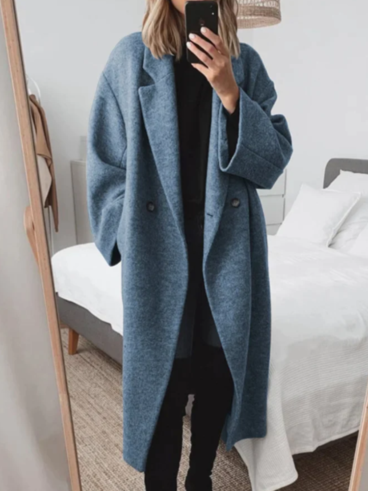 Damarie | Manteau Long Oversize Élégant