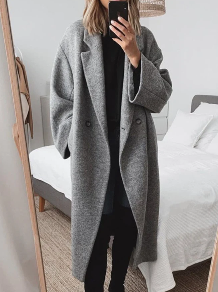 Damarie - Manteau Long Oversize Élégant