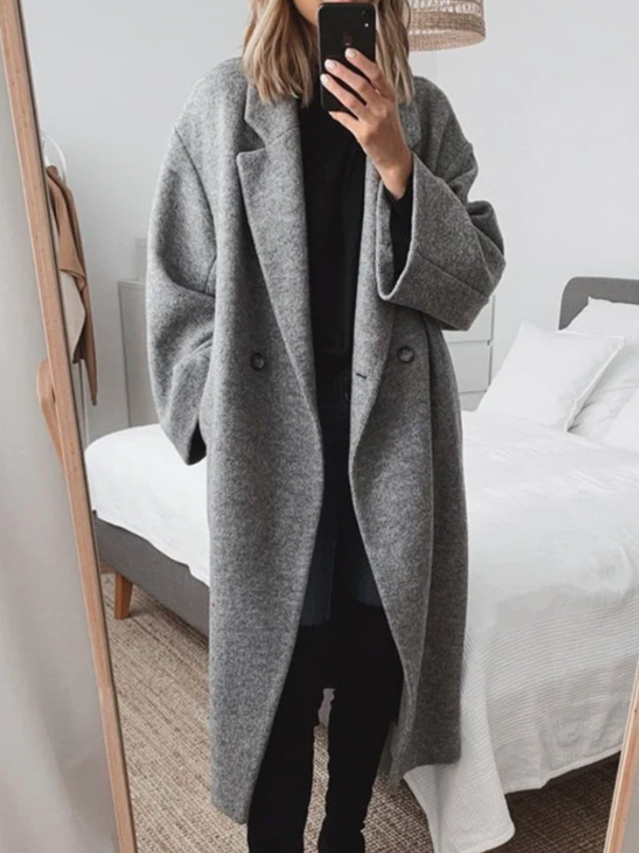 Damarie | Manteau Long Oversize Élégant