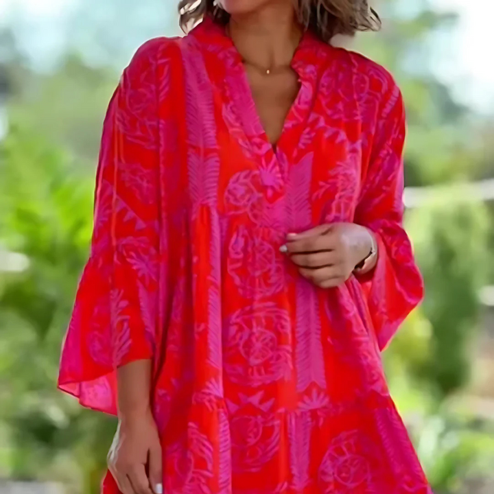 Robe d'été pour femme, coupe légère et ligne tendance adaptée aux journées ensoleillées.
