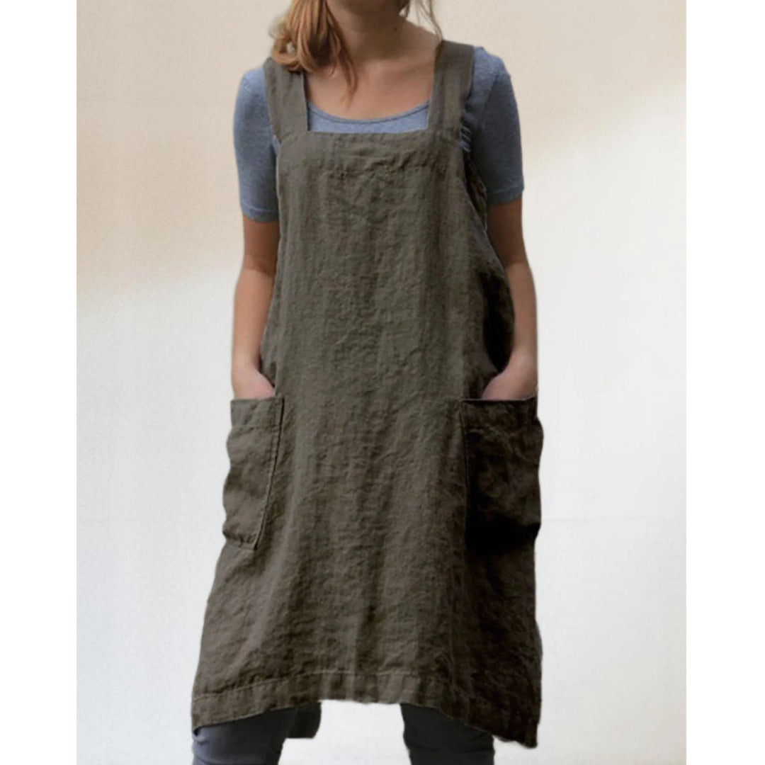 Femmes Robe Tablier | Poches Pratiques