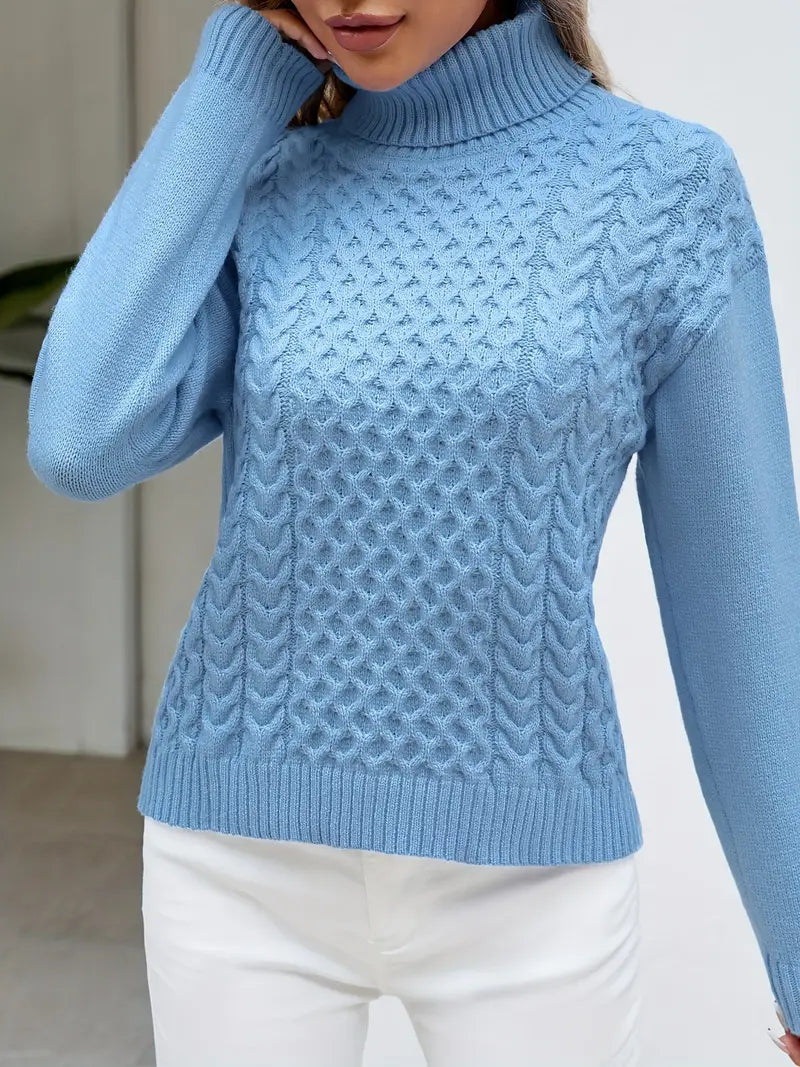 Col - Tricot En Maille Torsadée