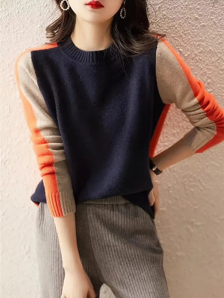 Émiliane | Tricot À Motif Colorblock