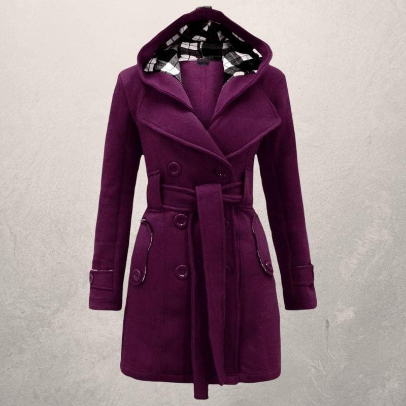 Fedrissa | Manteau Tendance Ceinture Capuche