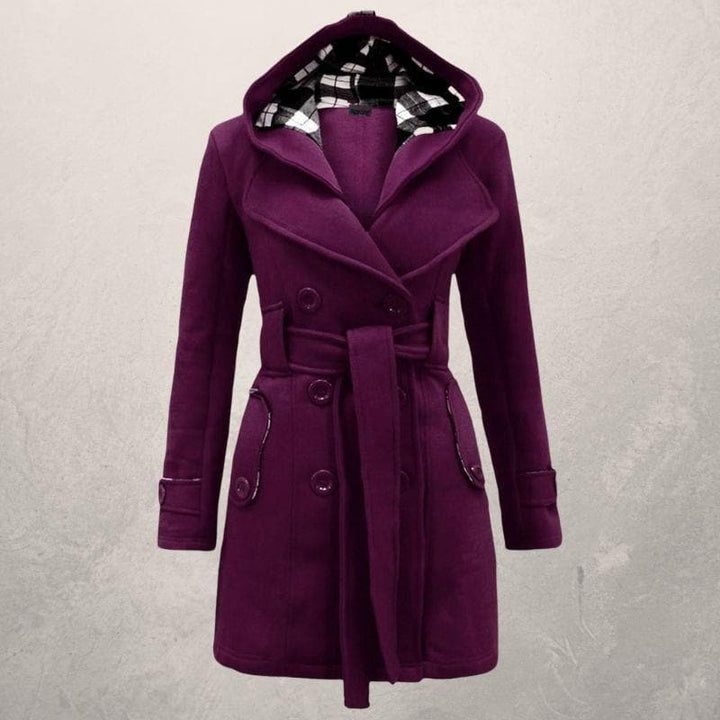 Fedrissa | Manteau Tendance Ceinture Capuche