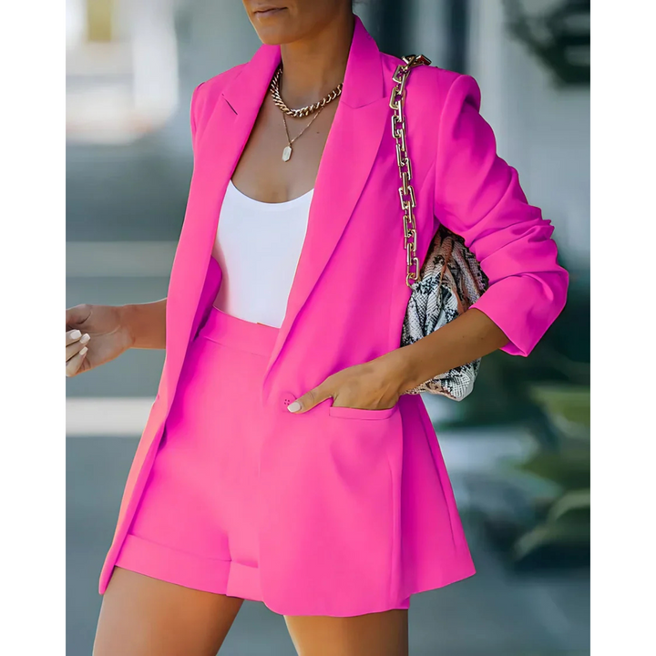 Océania | Femme Ensemble Blazer & Short | Élégance et Liberté de Mouvement