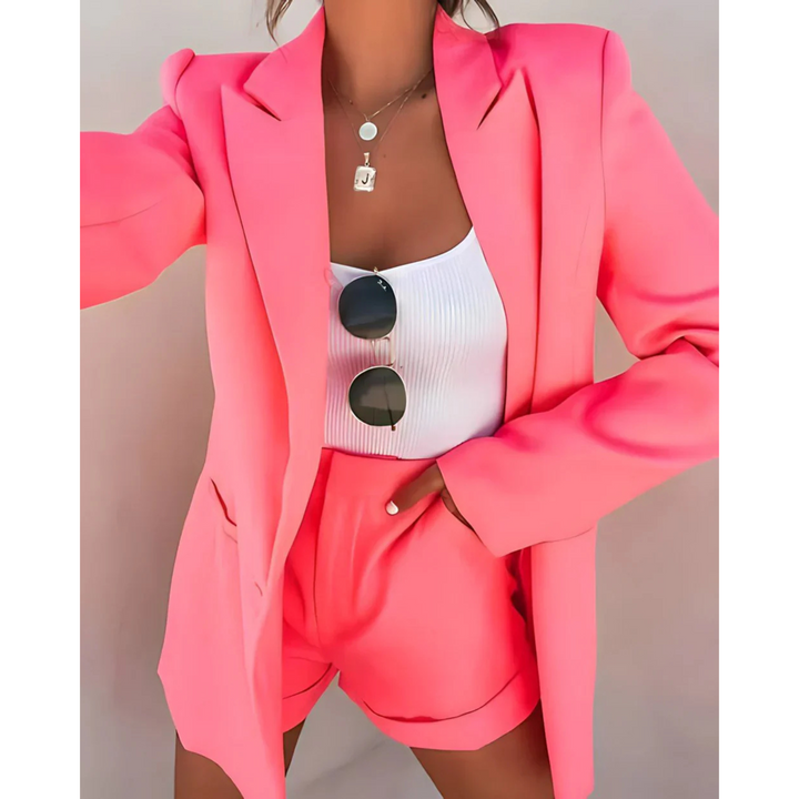Océania | Femme Ensemble Blazer & Short | Élégance et Liberté de Mouvement