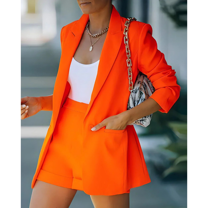 Océania | Femme Ensemble Blazer & Short | Élégance et Liberté de Mouvement