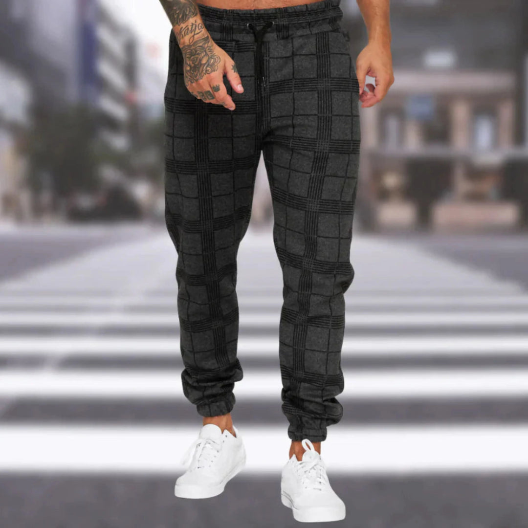 Hommes Pantalon Jogger | Motif Carreaux Marche