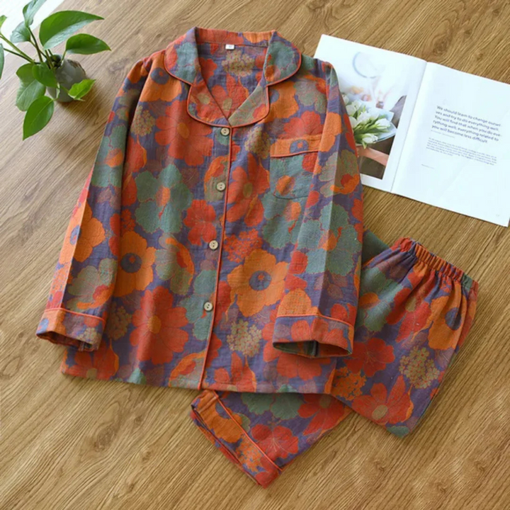 Isabeau | Femme Pyjama Deux Pièces | Tissu Léger et Fluide