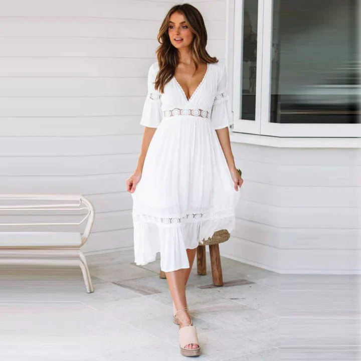 Femmes Robe Longue | Détails Raffinés