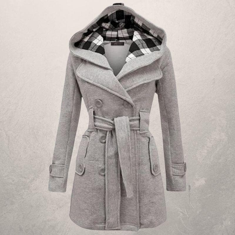 Fedrissa | Manteau Tendance Ceinture Capuche