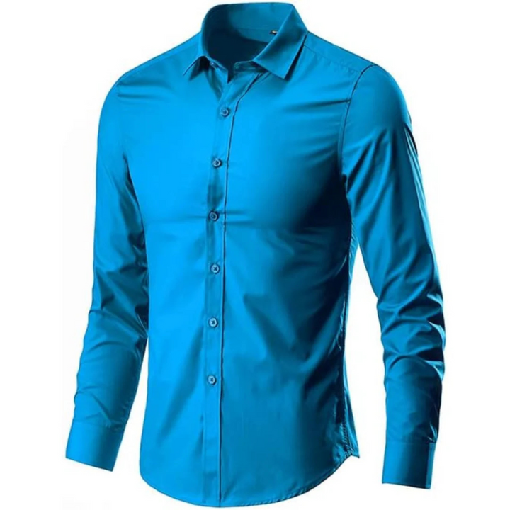 Chemise Cassien ajustée pour homme, coupe structurée et ligne moderne adaptée aux tenues polyvalentes.