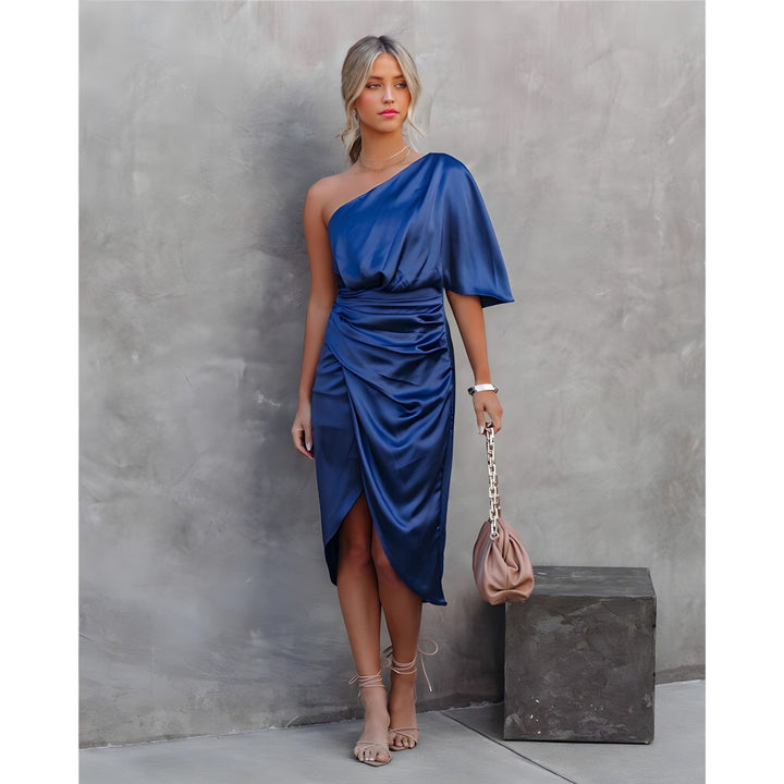 Andréanne | Robe pour Femme | Cocktail Asymétrique, Élégante & Festive