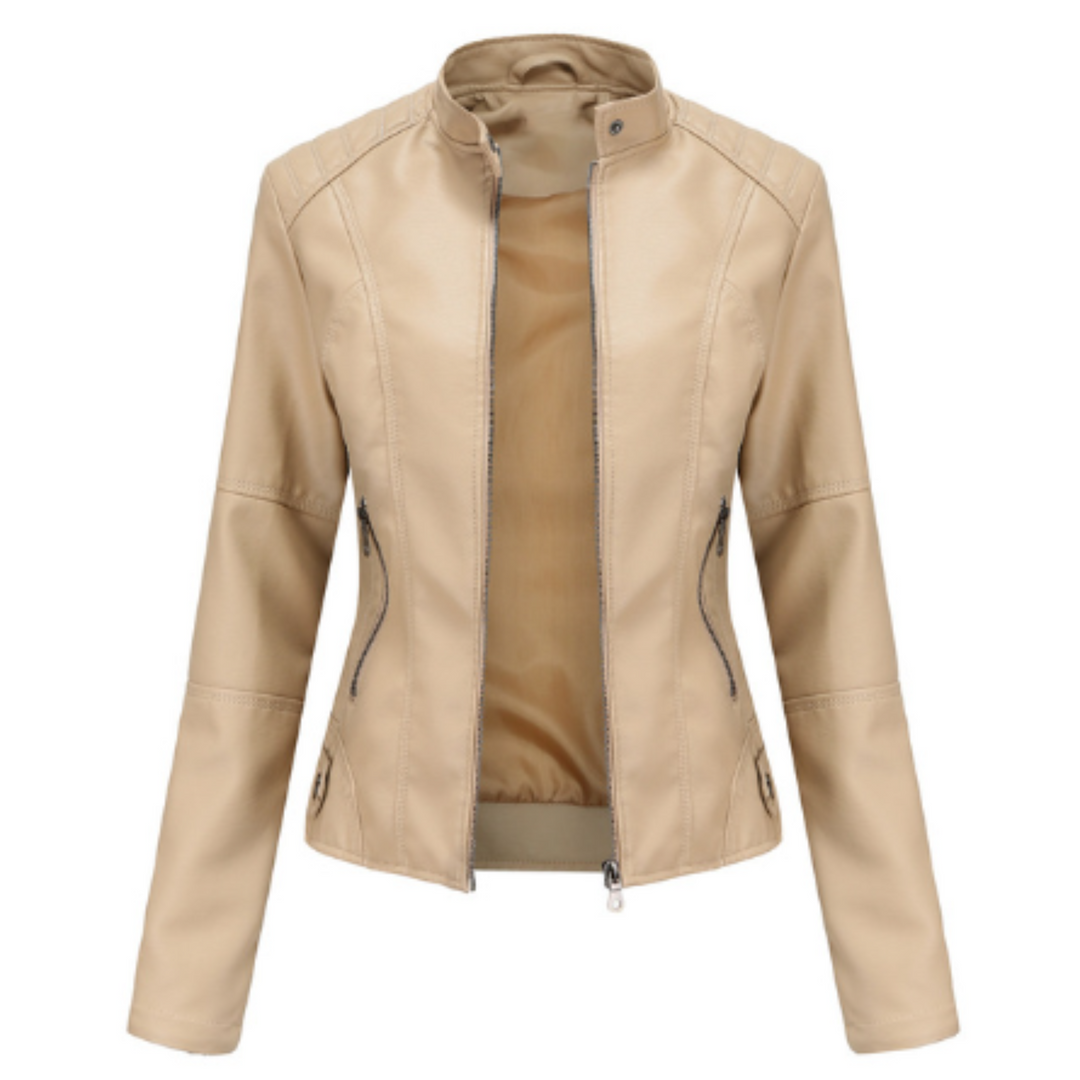 Véra-Lou | Femme Veste | Coupe Structurée et Col Mao