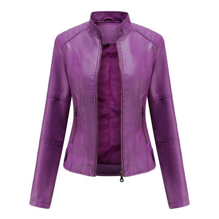 Véra-Lou | Femme Veste | Coupe Structurée et Col Mao