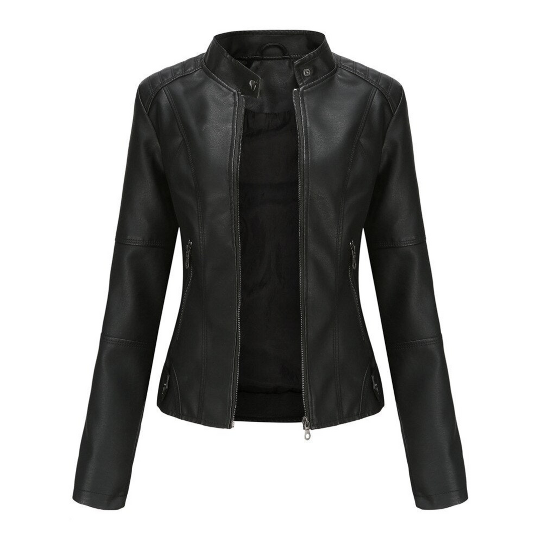 Véra-Lou | Femme Veste | Coupe Structurée et Col Mao