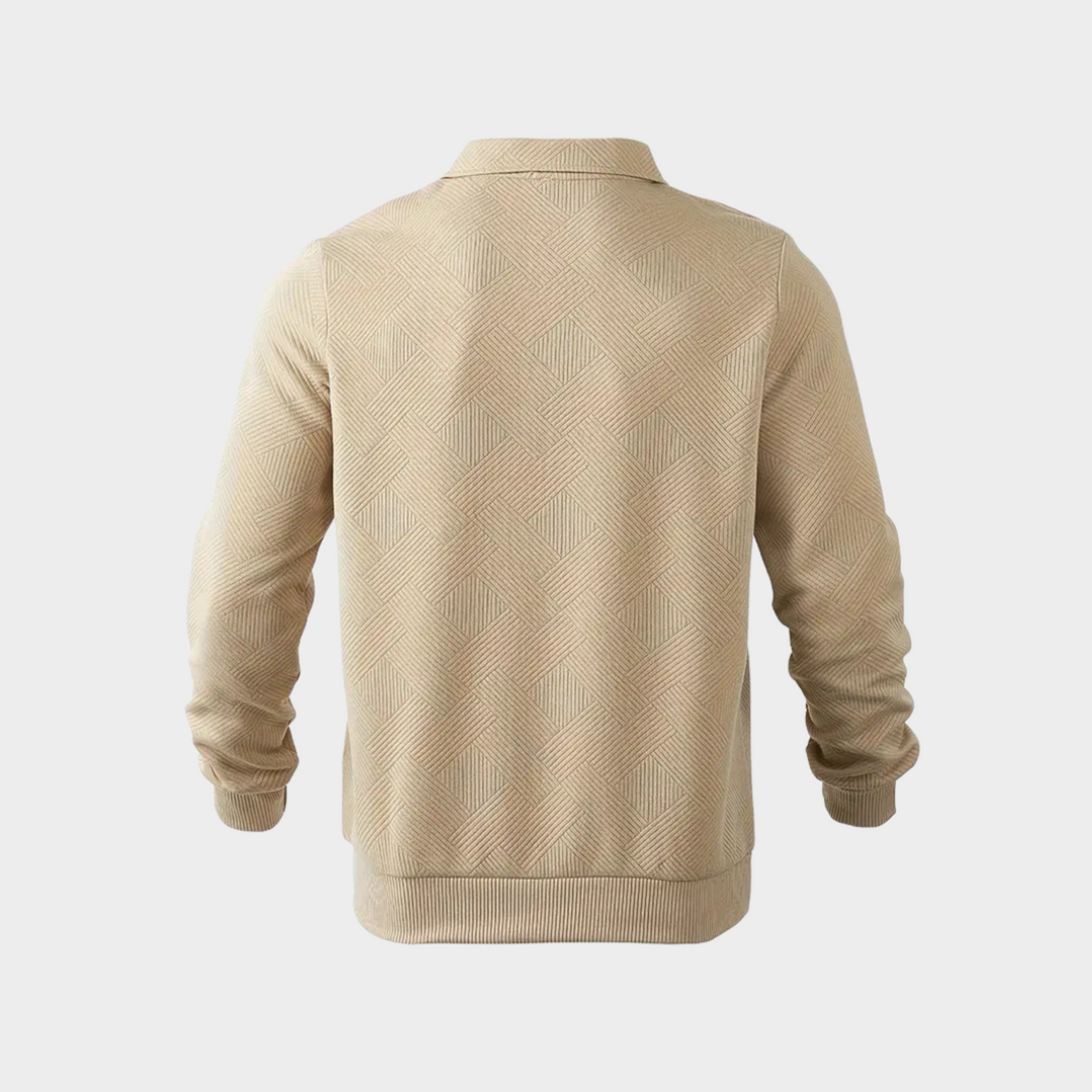 Josh | Pull Homme Décontracté | Motif Géométrique Vintage