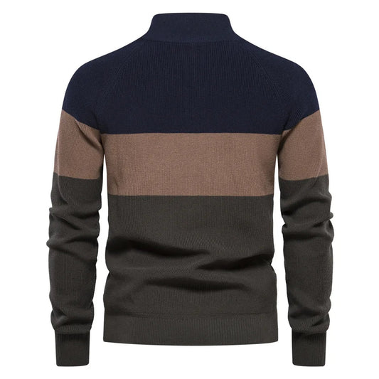 Deniss - Sweat En Maille Patchwork