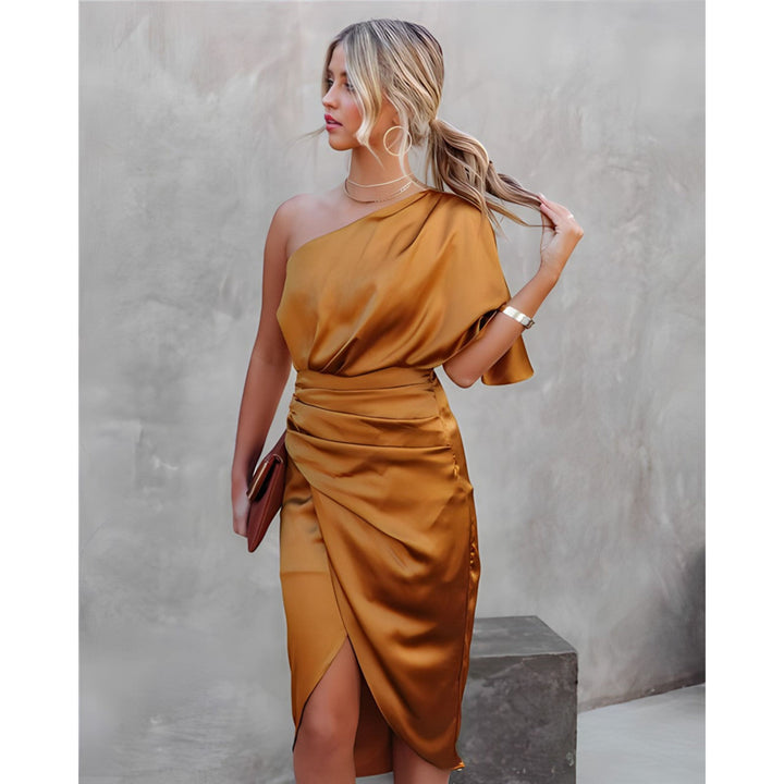 Andréanne | Robe pour Femme | Cocktail Asymétrique, Élégante & Festive