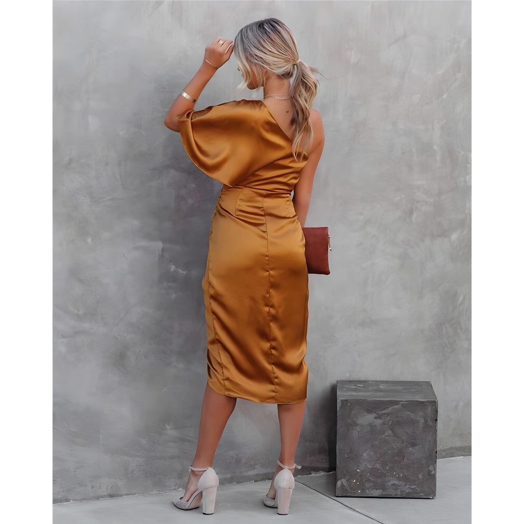 Andréanne | Robe pour Femme | Cocktail Asymétrique, Élégante & Festive